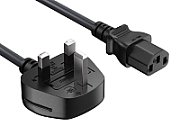 Power cord, C13, EU