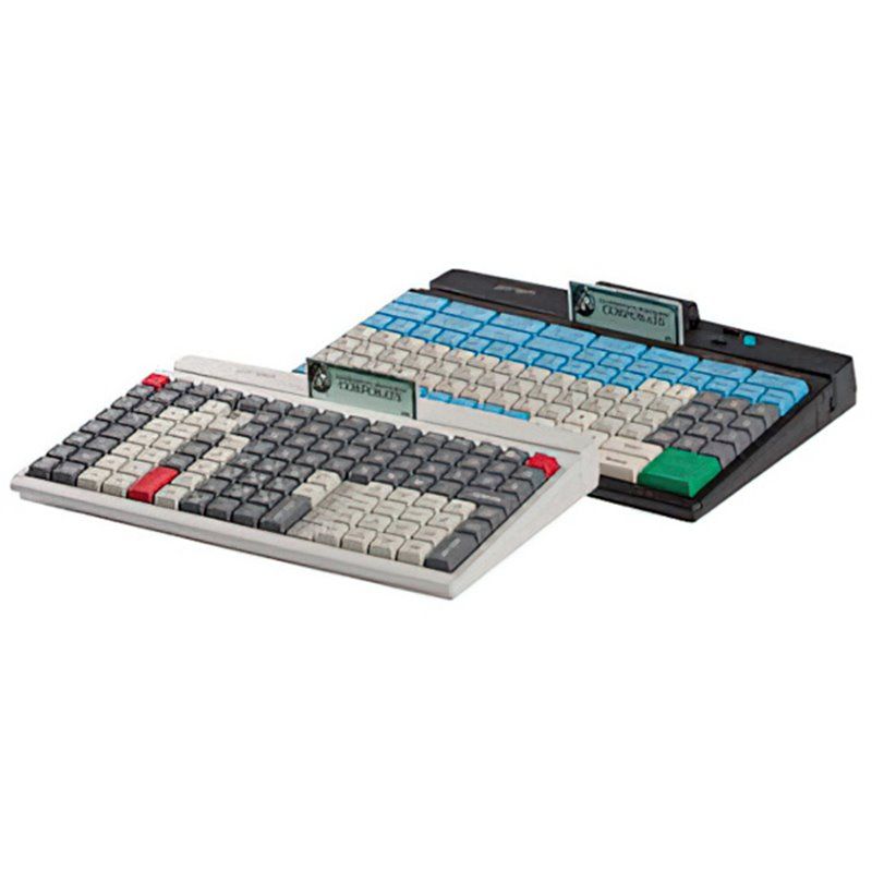 PrehKeyTec MCI 128, alpha, Chip, USB, white