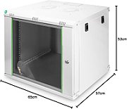 Digitus 19  9U Wall Mounting Cabinet Raft montat pe perete Gri