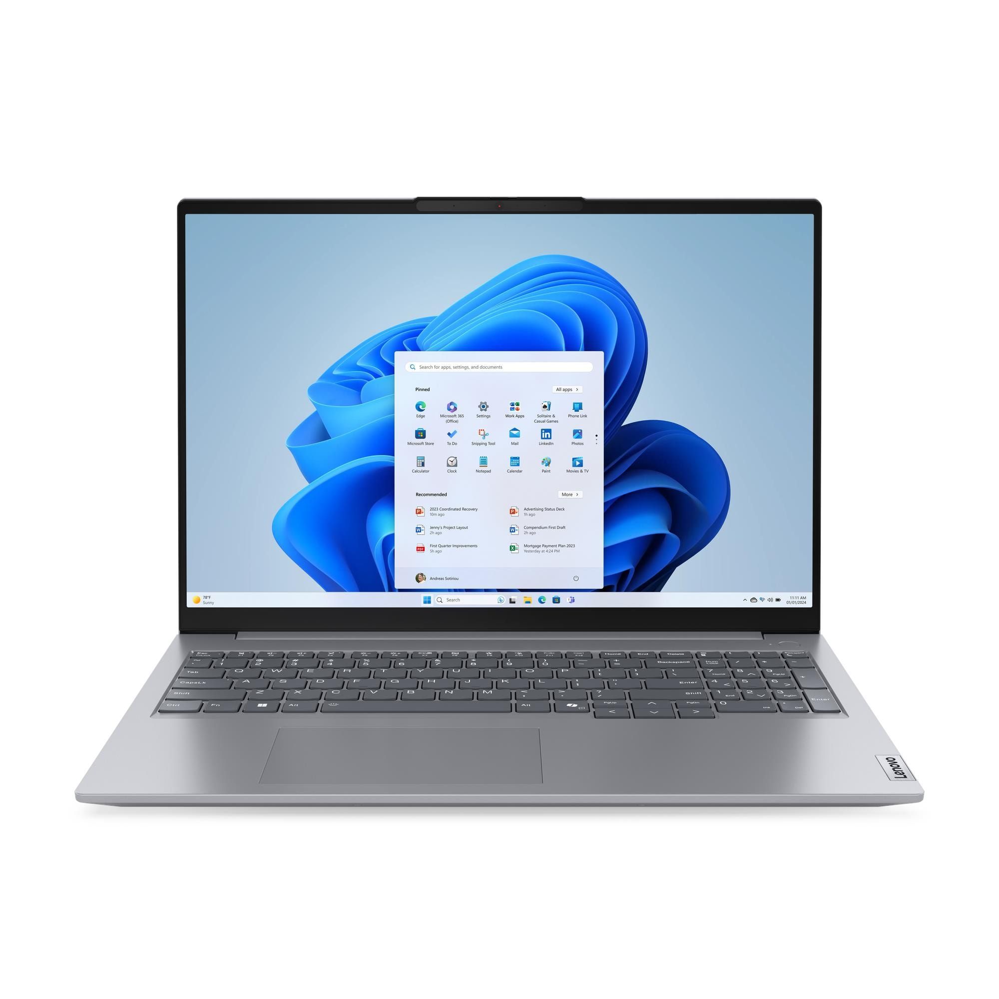 Laptop Lenovo ThinkBook 16 G7 ARP 21MW000UPB, 16 inch 1920 x 1080, AMD Ryzen 7 7735HS (8 C / 16 T, 3.2 GHz - 4.75 GHz, 4 MB + 16 MB cache, 28 W), 16 GB DDR5, 1 TB SSD, AMD Radeon 680M, Windows 11 Pro, Gri