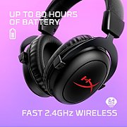 Căști wireless HyperX Cloud II Core cu microfon, negre