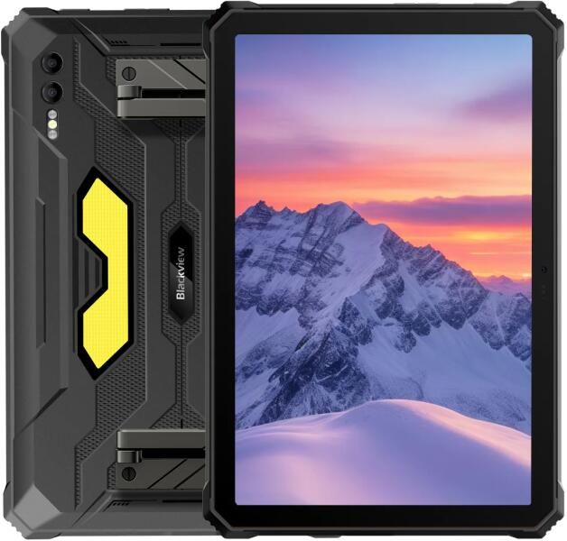 Blackview Rugged Tab Active 10 Pro 10.95-inch FHD+IPS 1920x1200 90Hz Corning 3th 12GB/512GB MT6878 Octa-core 2.5GHz 50MP Front/108MP+20MP Rear Camera infared nught vision 30000mAh NO Charging Android 14 up to 15 NFC Camping lights MIL-STD-810H Black