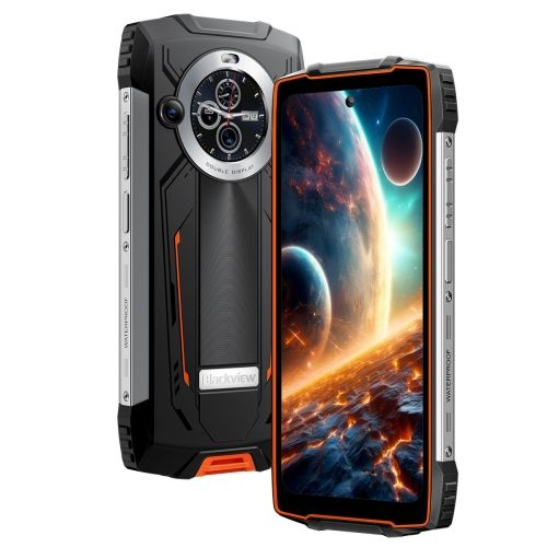 Blackview Rugged BV8200 LTE 6.5-inch FHD+IPS 1080x2400 120Hz Corning 3th + 1.3-inch 360x360 12+256GB MT8781 Octa-core 2.2GHz 8800mAh NO Charger CAM Front 32MP Rear 50+13MP IP68/IP69K/MIL-STD-810H NFC Fingerprint Orange