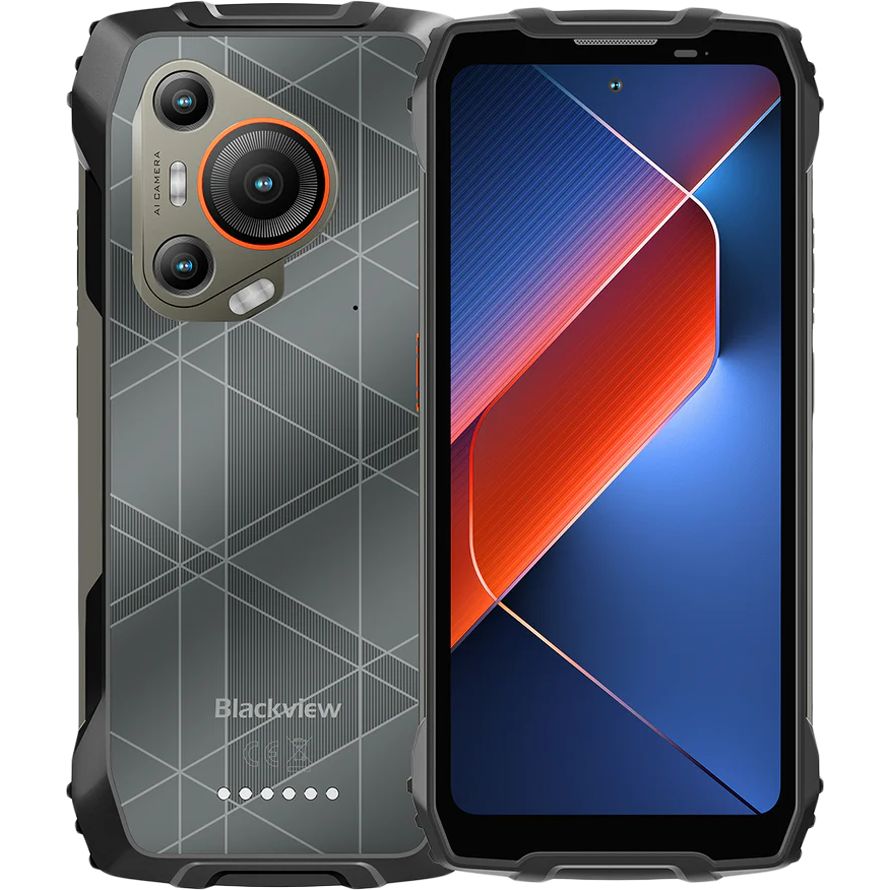 Blackview Rugged BL7000 Dual 5G 6.78  FHD+IPS 1080x2460 8Gb+256Gb MT6835V Octa-core 2.4GHz Camera Front 32MP Rear 50+20MP Night Vision NFC Glove Mode AI 7500mAh NO Carger Android 15 Black