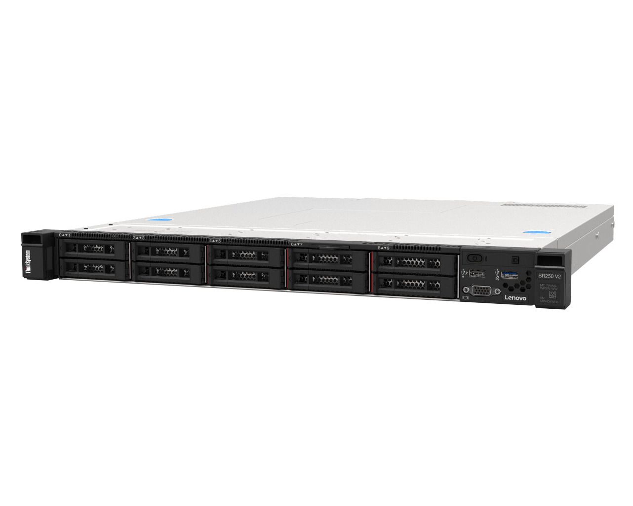Lenovo ThinkSystem SR250 V3 Xeon E-2434 (4C 3.4GHz 8MB Cache/55W) 1x16GB O/B 2.5  HS (8) SW RAID HS 800W Titanium XCC2 Platinum Rails