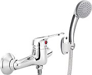 Wall-mounted shower faucet with shower set