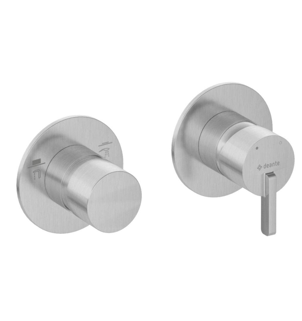 Shower mixer with shower switch - horizontal