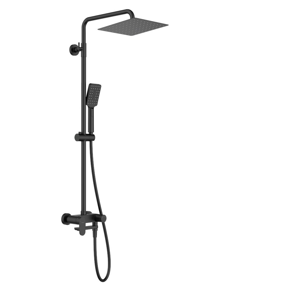 Shower head with bathtub mixer - movable spout