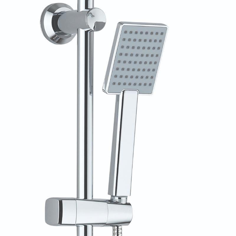 Rain shower with thermostatic mixer