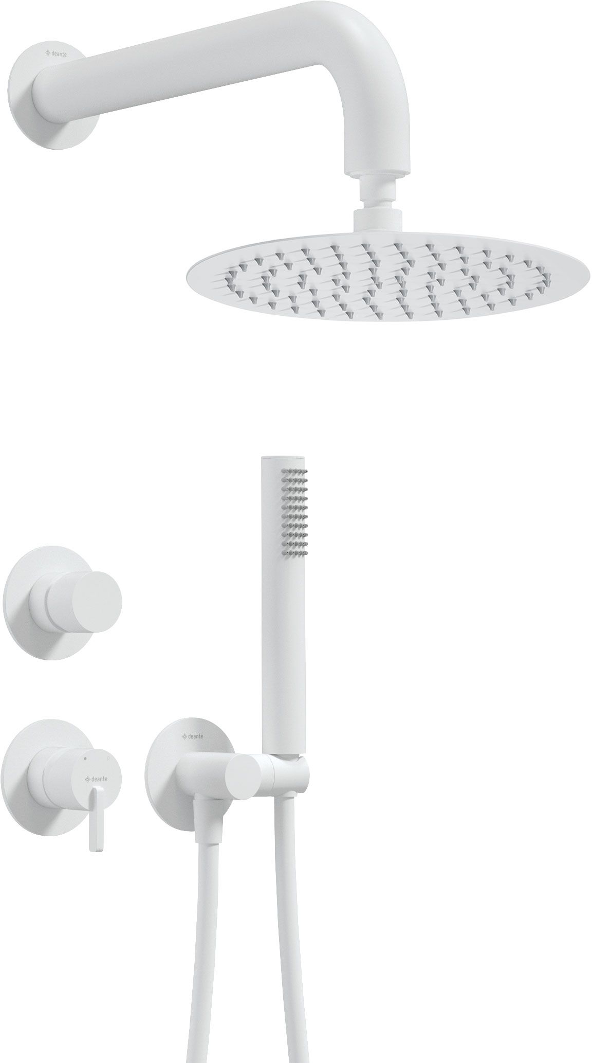Concealed shower mixer with shower switch