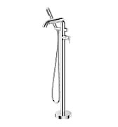 Freestanding bathtub mixer with shower set