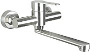 Wall-mounted washbasin mixer