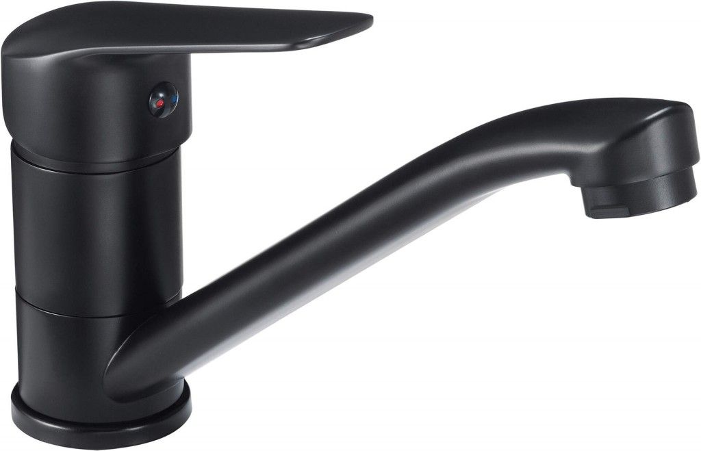 Basin mixer with swivel spout