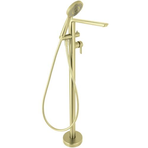 Freestanding bathtub mixer with shower set