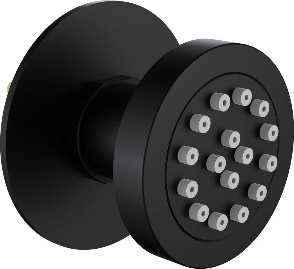 Concealed round shower nozzle