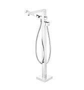 Freestanding bathtub mixer with shower set