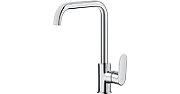 Kitchen faucet with rectangular spout