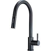 KITCHEN MIXER WITH PULL-OUT SHOWER DEANTE TWO FLOWS  BLACK LIMA