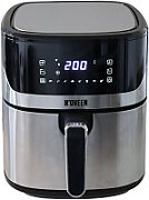 Hot air fryer NOVEEN AF550 6.5 l 1600 W Black  Silver