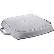 STAUB Square cast iron grill pan with two handles 33 cm  graphite
