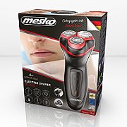 Mesko MS 2926 men's shaver Rotation shaver Trimmer Black Red