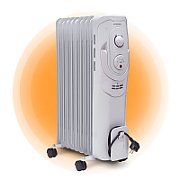 Oil radiator 1500W model DA-J1501