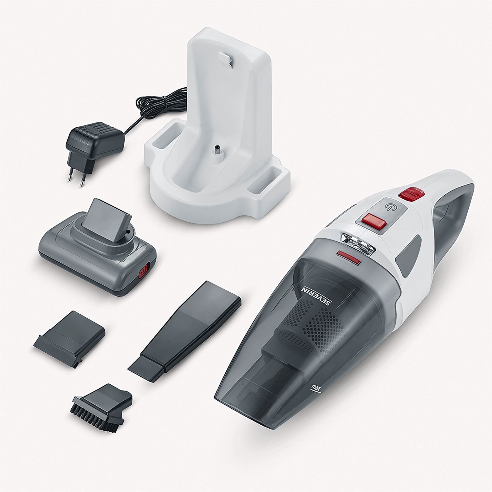 Severin HV 7146 stick vacuum/electric broom Battery Dry&wet UltraFine 120 W Grey  Red  White 2.2 Ah