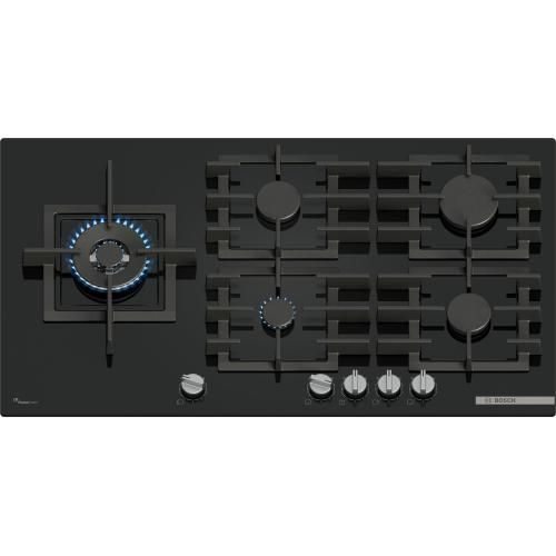 Bosch Serie 6 PPM9A6I40 hob Black Built-in 90 cm Gas 5 zone(s)