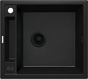 DEANTE BLACK NERO MATT MAGNETIC 1-BOWL GRANITE SINK