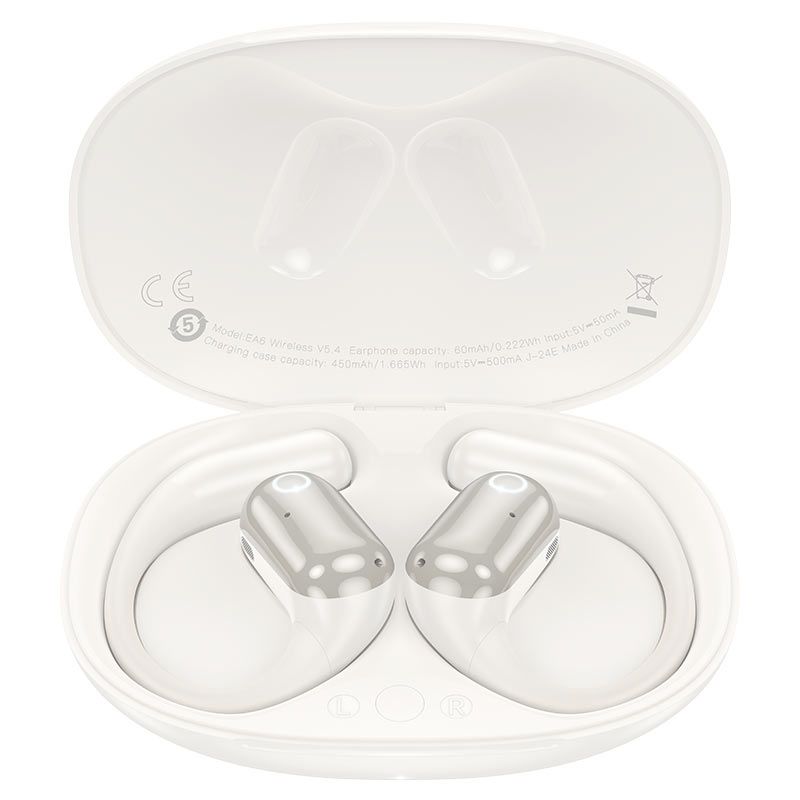 Hoco EA6 Headset Wireless Open-Ear Connectivity/Music Bluetooth White