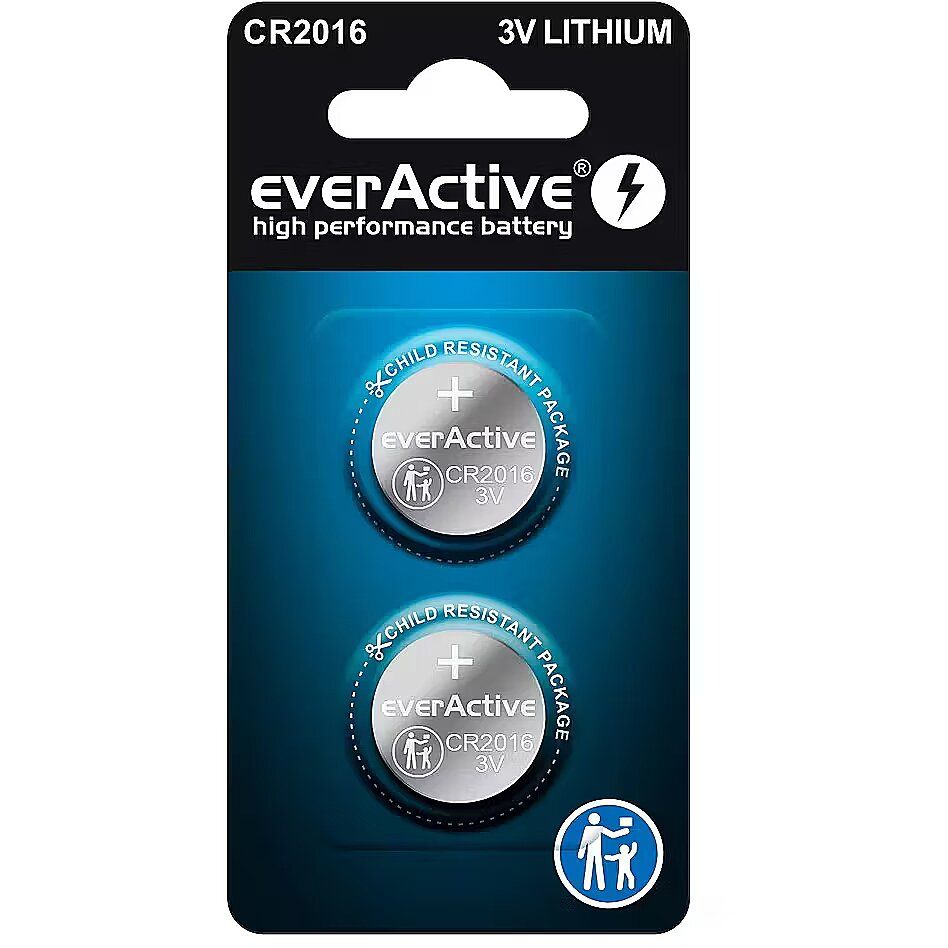Lithium batteries mini everActive CR2016 blister 2 pcs.