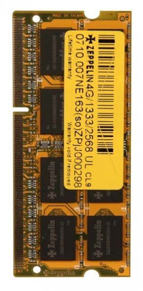SODIMM  ZEPPELIN, DDR3 2 GB, 1333 MHz, 