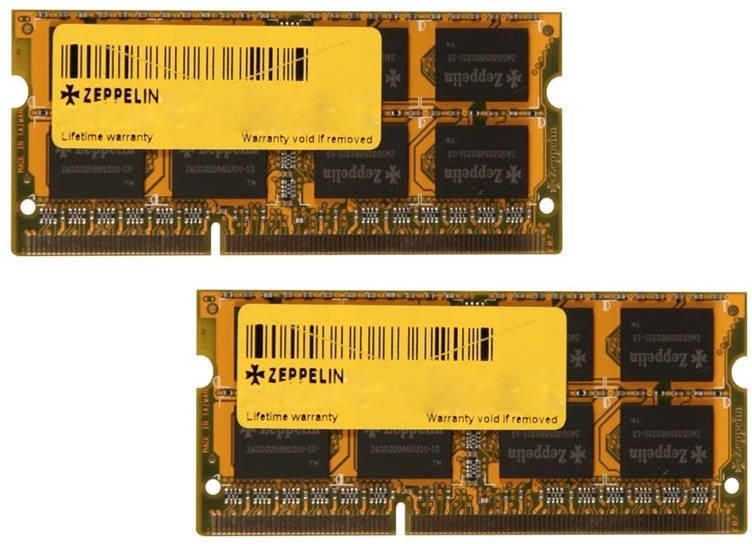 SODIMM  ZEPPELIN, DDR3 2 GB, 1600 MHz, 