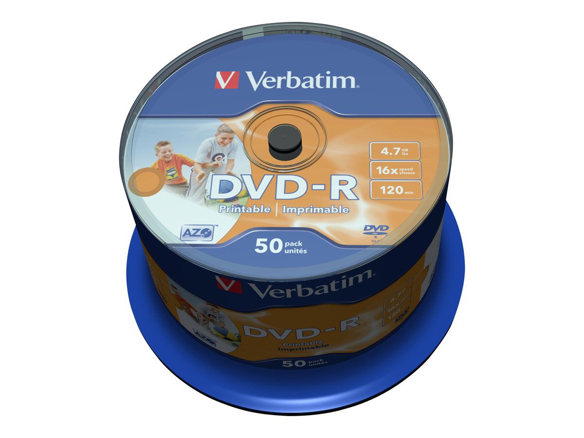 VERBATIM 43533 Verbatim DVD-R 4.7GB, 16x, spindle, Wide printabil , 50 bucati_2