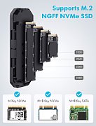 GRAUGEAR G-M202-AC-10G storage drive enclosure SSD enclosure Black M.2