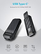 GRAUGEAR G-M202-AC-10G storage drive enclosure SSD enclosure Black M.2