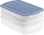 ROTHO Rondo Horizon blue - food storage container - 2 x 0 75l  1 x 1 35l