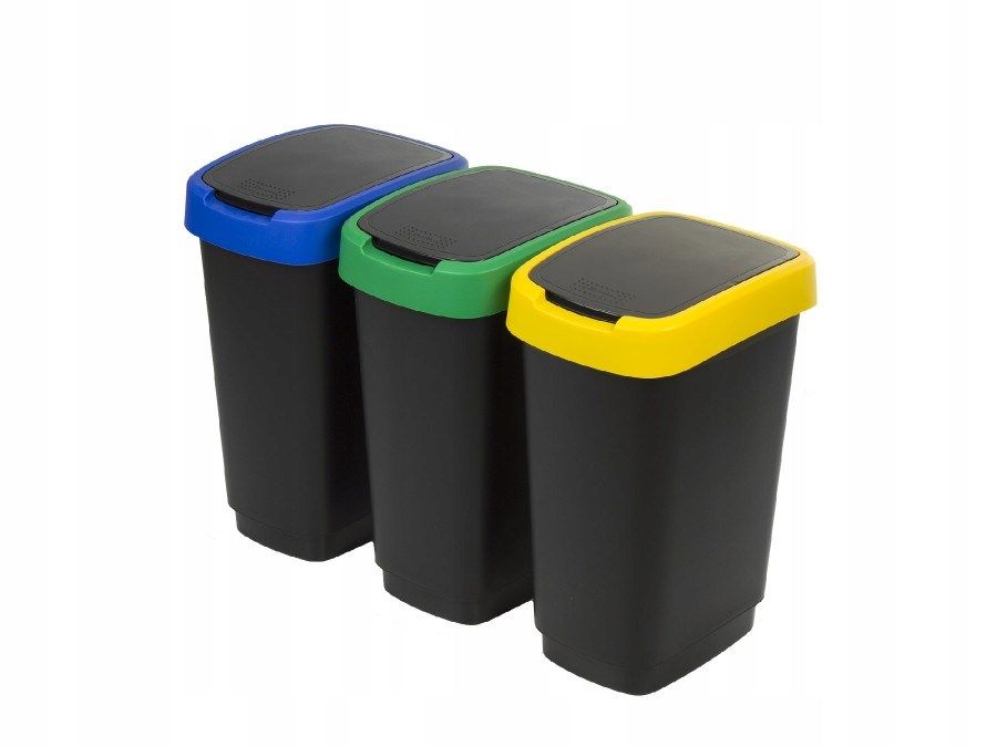ROTHO Twist - trash bin - 3 x 25l