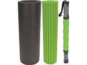 Schildkröt Fitness 3 in 1 Massage Roller Set Black  Green Foam 1 pc(s) 960039