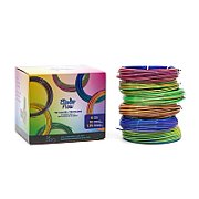 3Doodler FLOW-TRIFILLS 3D printing material Polylactic acid (PLA) Black  Blue  Copper  Gold  Green  Purple  Red 260 g