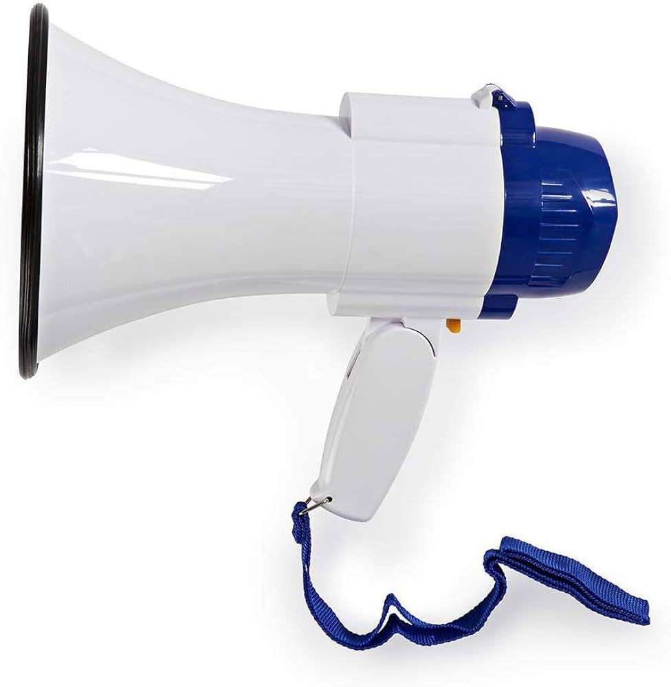 Megaphone Nedis blue/white