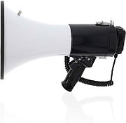 Megaphone Nedis 1500m Recording 120dB Black/White