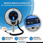 Megaphone Nedis 1500m Recording 120dB Black/White