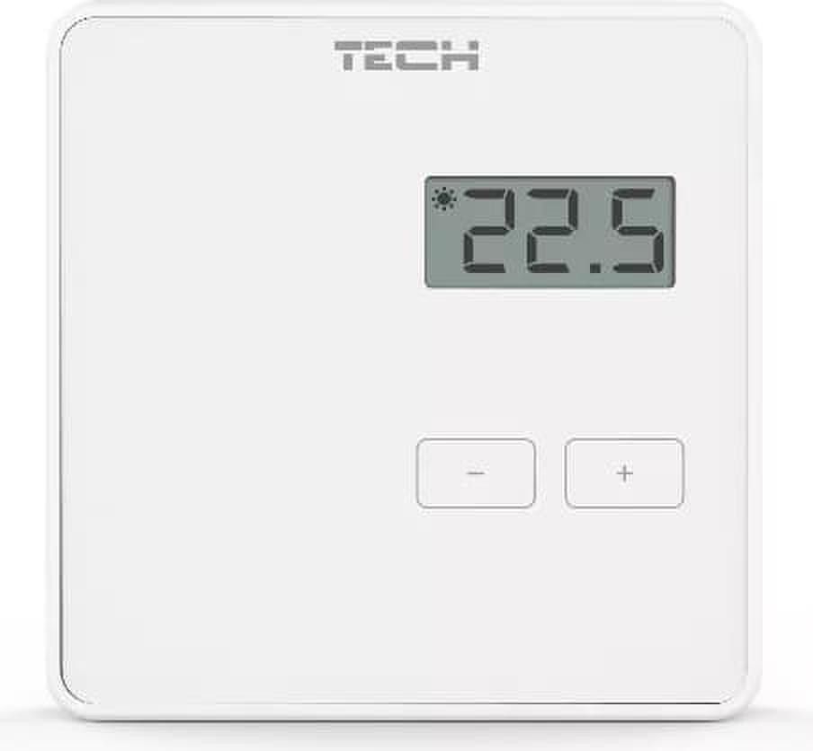 ROOM TEMPERATURE CONTROLLER WIRELESS WHITE R-8B