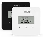 Wireless room thermostat black R-8B PLUS