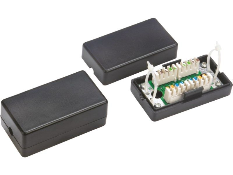 Alantec WTM06 network junction box Cat5e Black