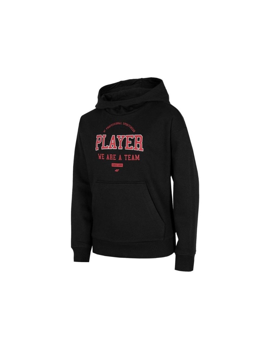 Boys' sweatshirt 4F deep black HJZ22 JBLM006 20S 134cm