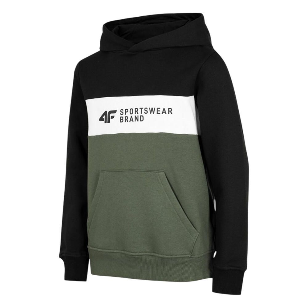 Boys' sweatshirt 4F sea green HJZ22 JBLM003 46S 128cm