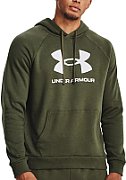 Men's hoodie UA Rival Fleece logo HD olive 1379758