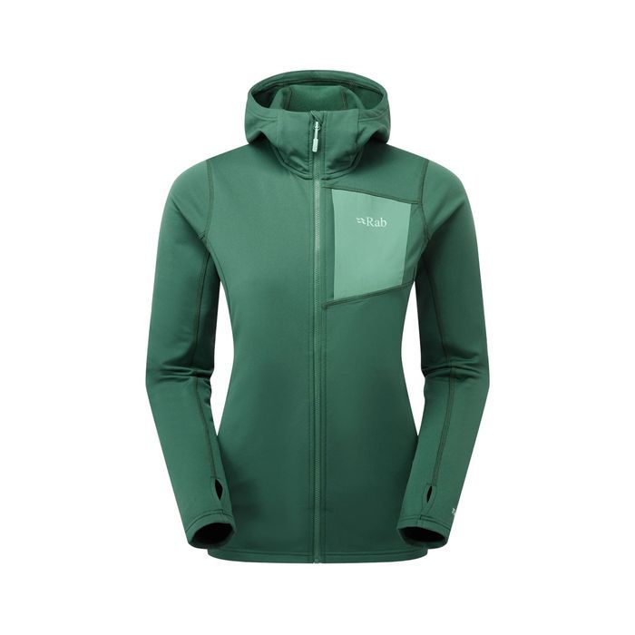 Bluza superflux hoody women-green slate-12 (m) RAB